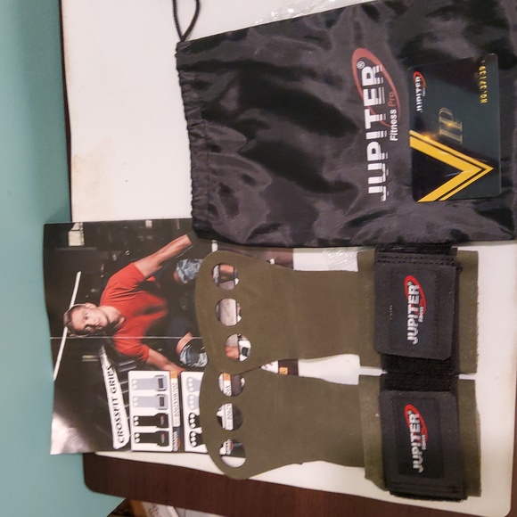 Crossfire Leather Hand Grips - Picture 3 of 4